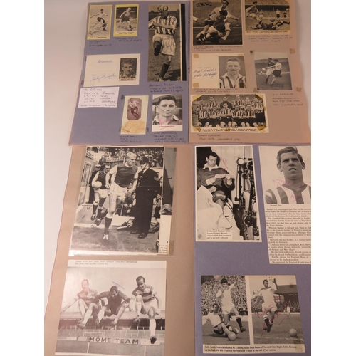 68 - Two interesting and well filled football related scrapbooks containing many autographed pictures and... 