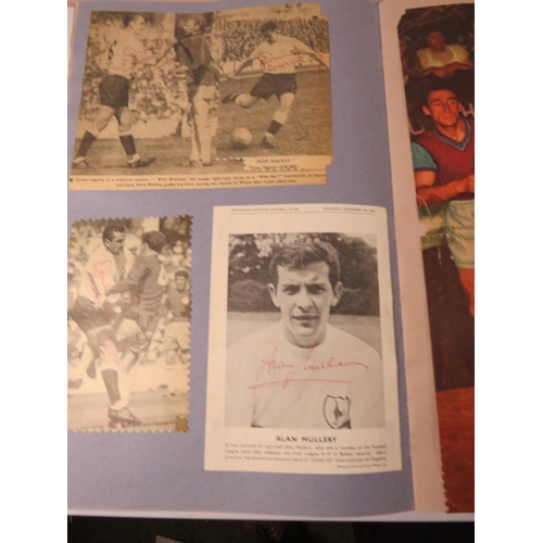 69 - Two interesting and well filled football related scrapbooks containing many autographed pictures and... 