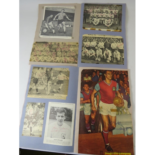 69 - Two interesting and well filled football related scrapbooks containing many autographed pictures and... 