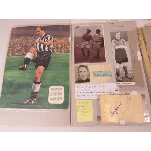 70 - Vintage Good Times Football book plus an interesting scrapbook of football related items. Many autog... 