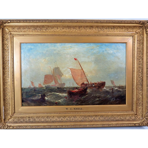 73 - Victorian Oil on Canvas by W. C . Knell  (William Calcot Knell 1830-1880) Untitled but quite possibl... 