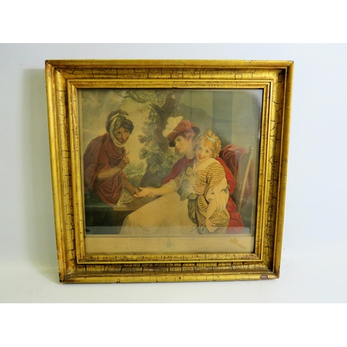 75 - Victorian Era Lithograph of 'The Fortune Teller' taken from an the original by Joshua Reynolds and  ... 