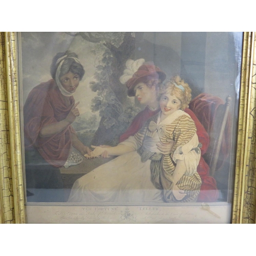 75 - Victorian Era Lithograph of 'The Fortune Teller' taken from an the original by Joshua Reynolds and  ... 