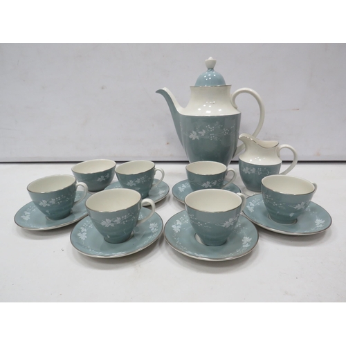 814 - Royal Doulton Reflection coffee set , 15 pieces in total.