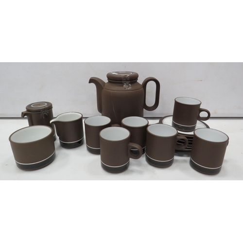 827 - Hornsea Contrast part tea set, 15 pieces in total.