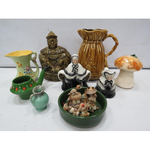 830 - Mixed ceramic including Sylvac, Sadler and Tony Wood.