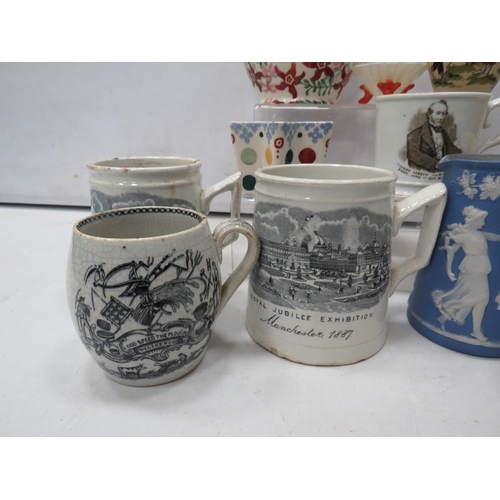 833 - Mixed ceramics lot including vintage mugs and Emma Bridgewater etc