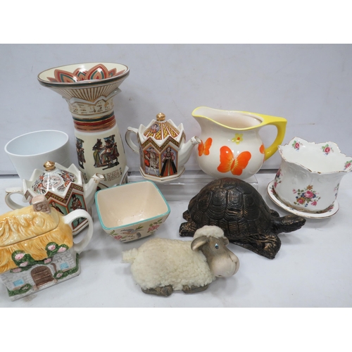 854 - Mixed ceramics lot including Limoges, Sadler etc.