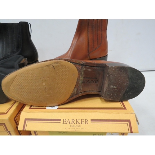 869 - 2 Pairs of Barker Jackson Chelsea boots size 7.5. one pair unused.