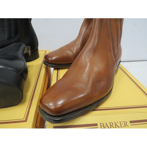 869 - 2 Pairs of Barker Jackson Chelsea boots size 7.5. one pair unused.