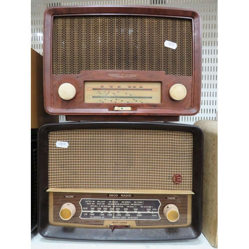 871 - Vintage Radio rentals bakelite radio plus a EKCO radio.  (working condition unknown)