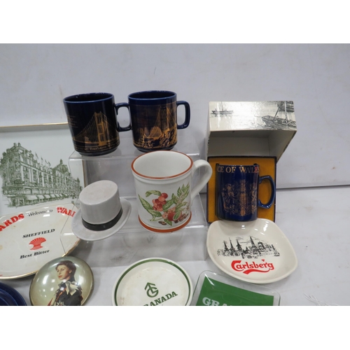 894 - Mixed ceramics lot Advertising, Brewery and Commemorative.