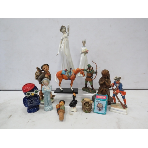 917 - Mixed figurine lot to include Doggie people Robin hood and the trail of the painted ponies.