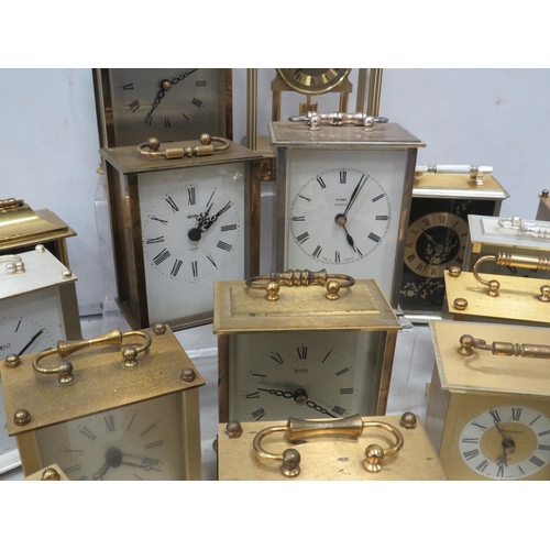 962 - 22 Brass carriage clocks (working condition unknown)