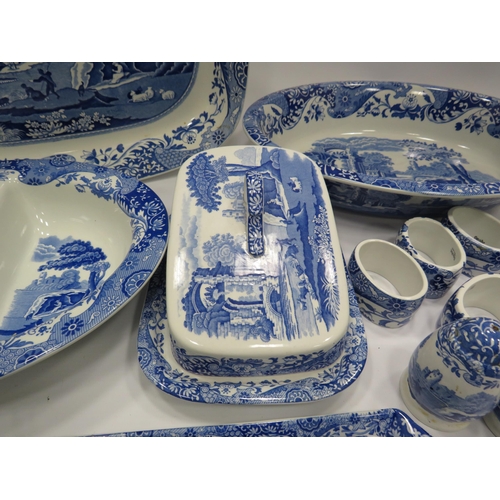 245 - 16 Pieces of Spode Blue Italian dinnerware items.