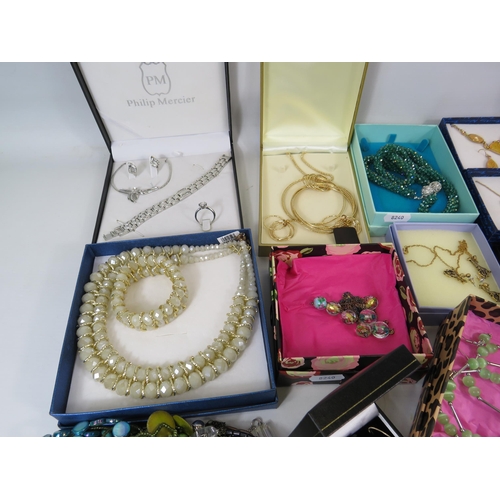 262 - Large selection of various costume jewellery including some which is boxed.