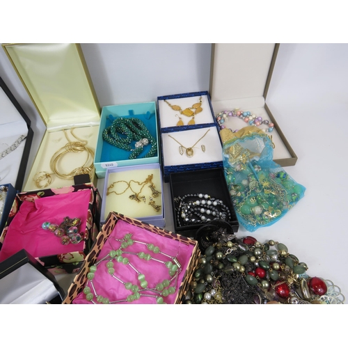 262 - Large selection of various costume jewellery including some which is boxed.