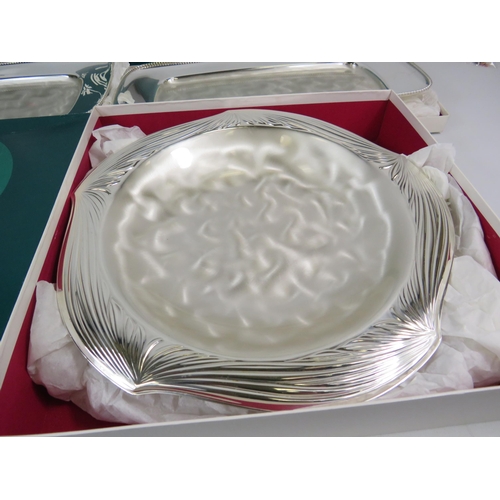 304 - WMF Ikora dish and 2 trays in original boxes.