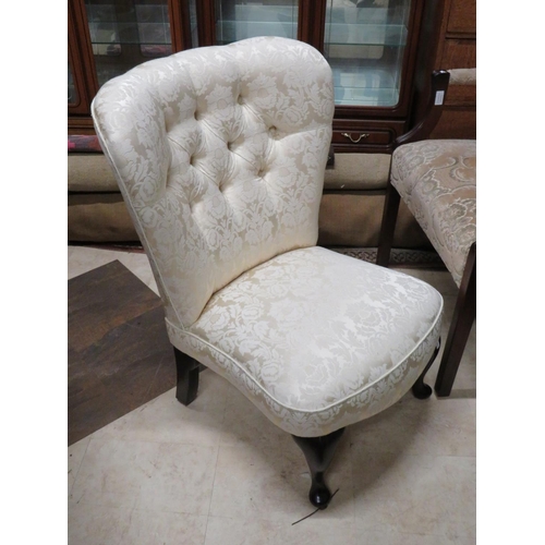 522 - Good Quality Reproduction of a Victorian era nursing chair.   Seat height approx 14 inches,   Height... 