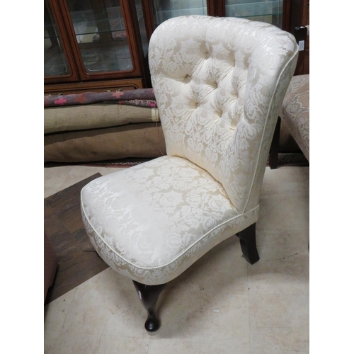 522 - Good Quality Reproduction of a Victorian era nursing chair.   Seat height approx 14 inches,   Height... 