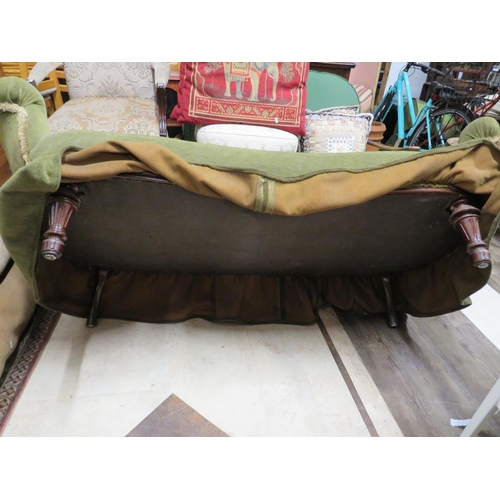 530 - Vintage Early 20th Century Edwardian era double ended Chaise type couch.. In very good condition.  S... 