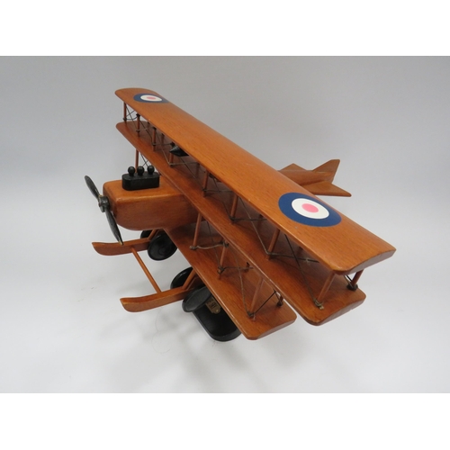 332 - Wooden triplane model,  13