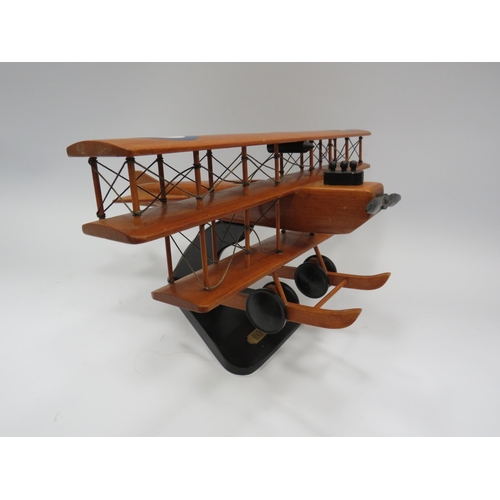 332 - Wooden triplane model,  13