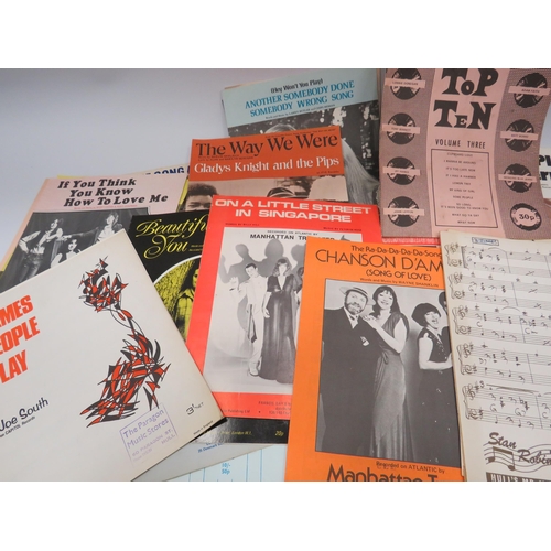 344 - Selection of various vintage sheet music.