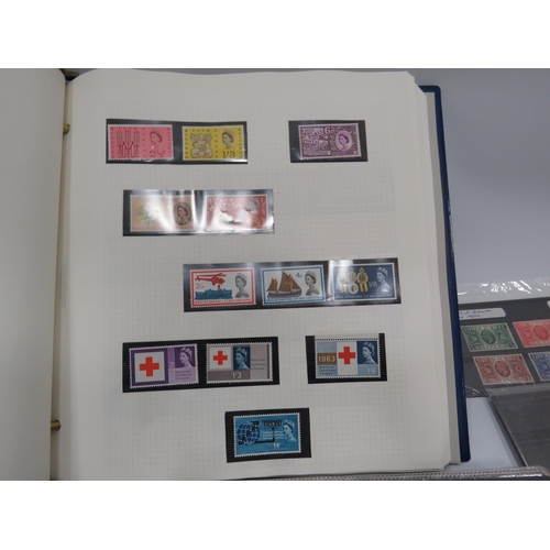 347 - Part filled album of mint stamps and a folder full of First day covers.