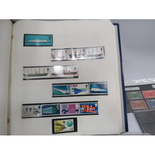 347 - Part filled album of mint stamps and a folder full of First day covers.