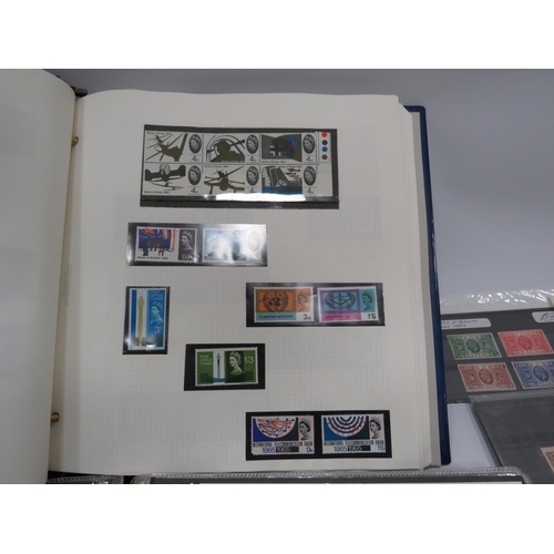 347 - Part filled album of mint stamps and a folder full of First day covers.