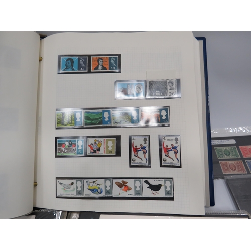 347 - Part filled album of mint stamps and a folder full of First day covers.