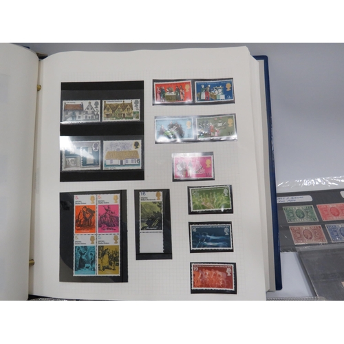 347 - Part filled album of mint stamps and a folder full of First day covers.