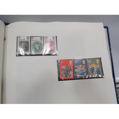 347 - Part filled album of mint stamps and a folder full of First day covers.