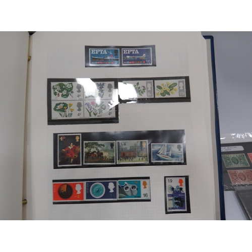 347 - Part filled album of mint stamps and a folder full of First day covers.