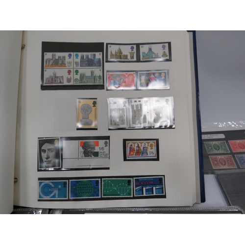 347 - Part filled album of mint stamps and a folder full of First day covers.