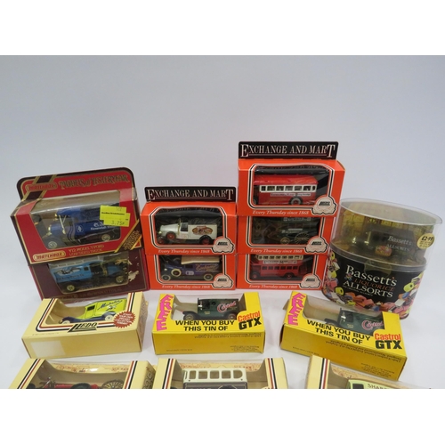 423 - Selection of boxed diecast cars, Matchbox Lledo etc.