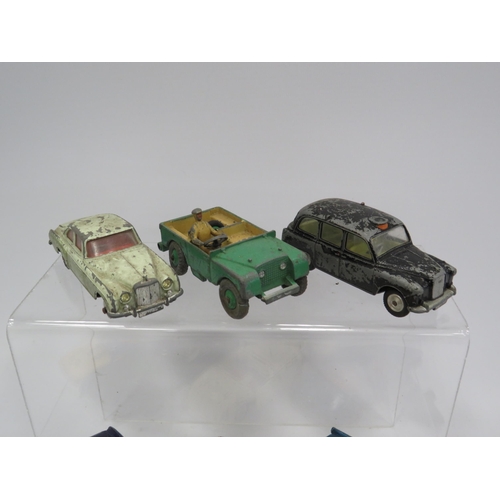 430 - Selection of vintage playworn Corgi and Dinky diecast vehicles.