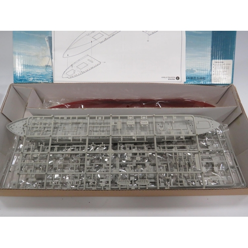 435 - 2 Airfix ship models appear to be unused with parts still in packets.