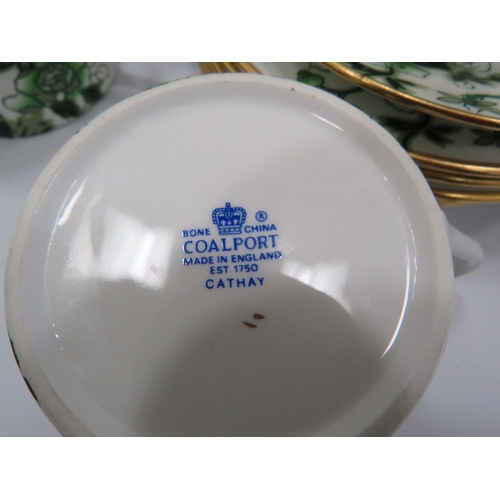 447 - 6 Coalport Cathey trios and Paragon china part teaset.