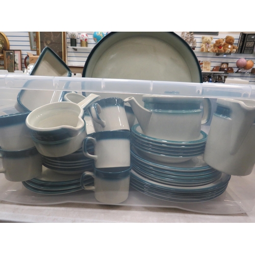 449 - Wedgwood dinnerset in the Blue Pacific pattern, 45 pieces in total,