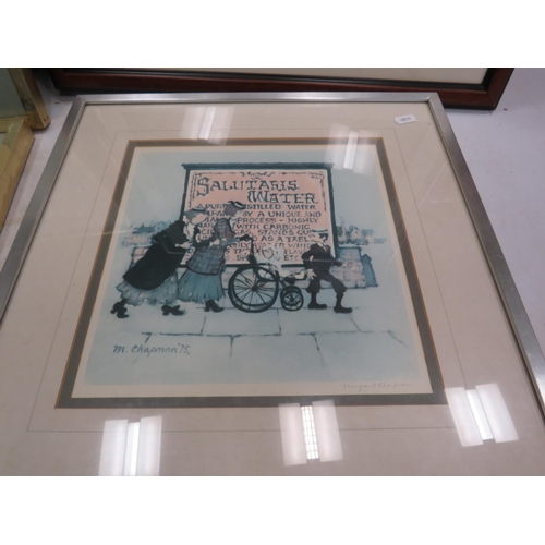 568 - 4 framed prints by Seery Lester, M Chapman and Helen Bradley.