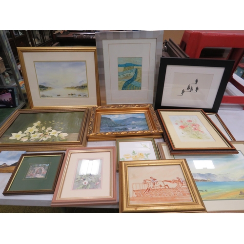 583 - Selection of various framed prints and paintings. See pics.