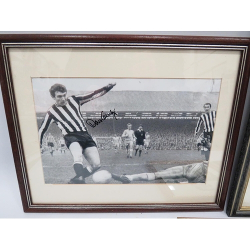 611 - Two Signed Photos of Newcastle United Players with COA's David Craig & Wyn Davies plus others.  See ... 