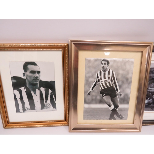 611 - Two Signed Photos of Newcastle United Players with COA's David Craig & Wyn Davies plus others.  See ... 