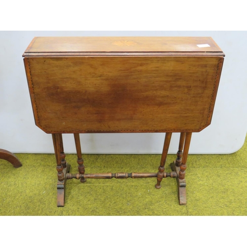 627 - Two early 20th Century Tables.  One a handy Tilt top table with three bracket legs, turned central s... 