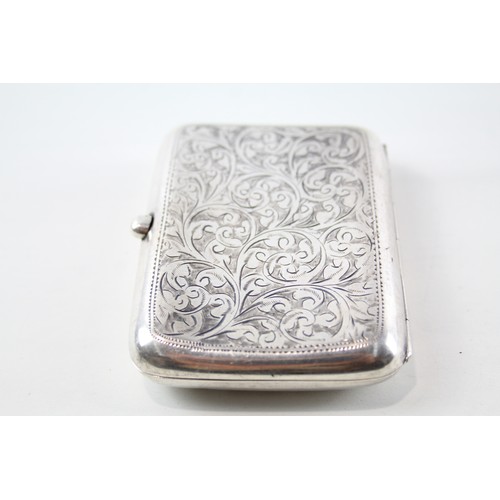 375 - Vintage Hallmarked 1933 Birmingham STERLING SILVER Cigarette Case 79g     2346013