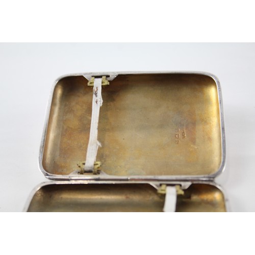 375 - Vintage Hallmarked 1933 Birmingham STERLING SILVER Cigarette Case 79g     2346013