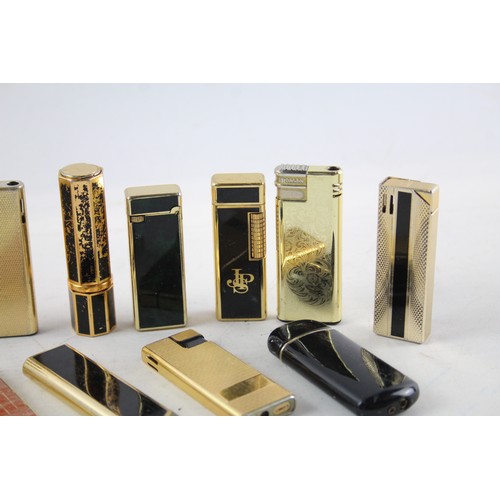 396 - 15 x Vintage Cigarette LIGHTERS Inc Gold Tone, Winco, Comoy's, Colibri Etc     548562