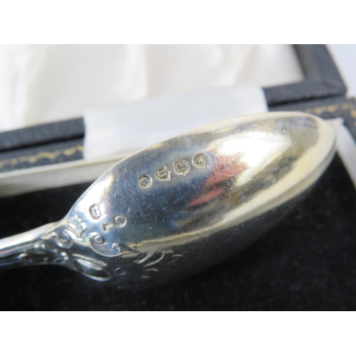 160 - London 1879 Sterling silver cased Fork and spoon set, 61.6 g